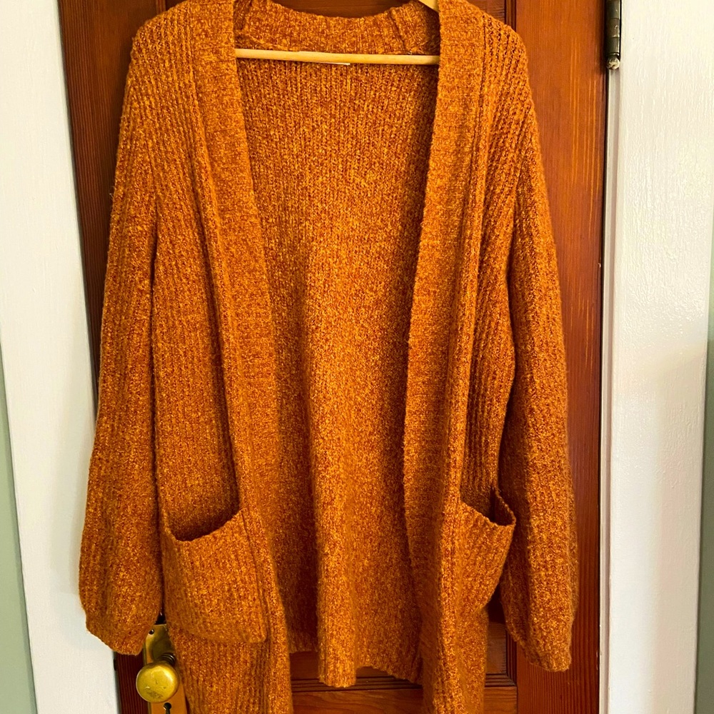Marine Layer Ontario Cardigan, rust, size M - Picture 1 of 5